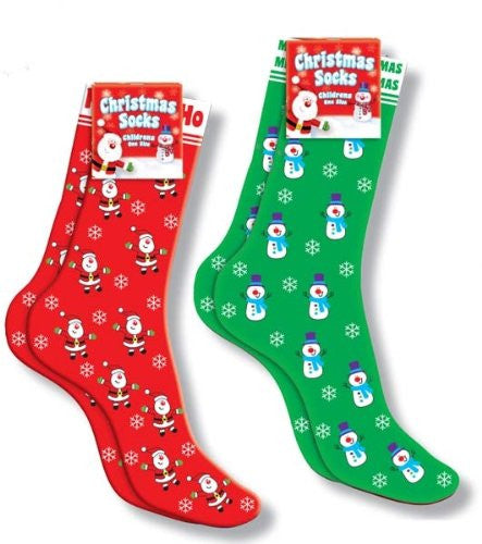 Childrens Christmas Socks - hanrattycraftsgifts.co.uk