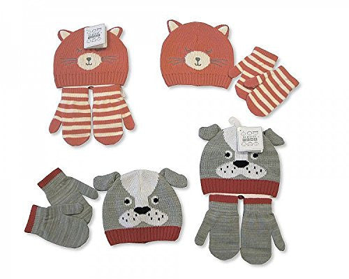 baby hat mit set dog or cat (please msg choice ) 0-12mths - hanrattycraftsgifts.co.uk