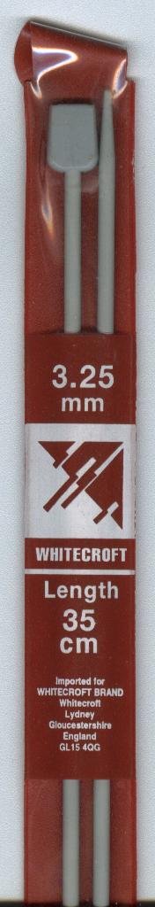 Whitecroft Knitting Needles 3.25mm x 35cm - hanrattycraftsgifts.co.uk