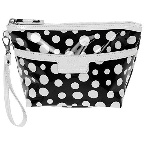 dotty black wash bag - hanrattycraftsgifts.co.uk