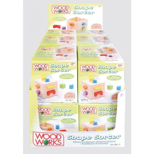 Wood Works Shape Sorter - hanrattycraftsgifts.co.uk