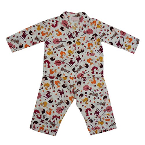 powell craft woodland print pyjamas 4 - 5 yrs - hanrattycraftsgifts.co.uk