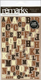 American Crafts Remarks Cardstock Stickers, Smokey Joe's Neutral 2 - hanrattycraftsgifts.co.uk
