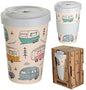 Puckator Wildwood Caravan Reusable Screw Top Bamboo Composite Travel Mug