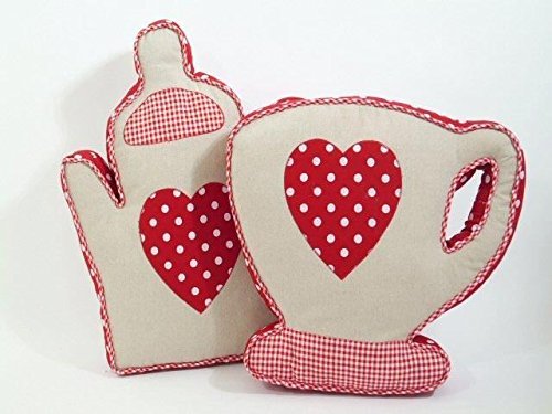 Cup / Teapot Shape Decorative Cushion for Sofa Living Room - hanrattycraftsgifts.co.uk