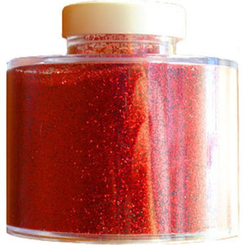 Large Red Glitter Pot (100gm) - hanrattycraftsgifts.co.uk