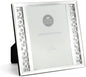 Lesser & Pavey Royal Crest and Crystal Mirror 5 x 7 Picture Frame, Silver