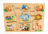 Farmyard Childrens Kids Wooden Match The Head Animals Game Puzzle Toys Educational Fun - hanrattycraftsgifts.co.uk