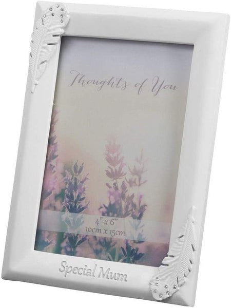 Widdop 4' x 6' - Thoughts of You Feather Frame with Crystals - Mum