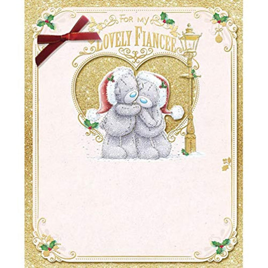 Me To You Hand Made Christmas Card - Fiancee