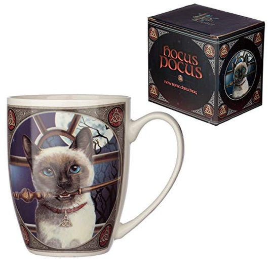 Lisa Parker New Bone China Mug - Hocus Pocus Cat Design