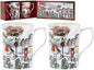 Leonardo Collection LP52003 Christmas Robins Mugs (Set of 2), Fine China, Boxed