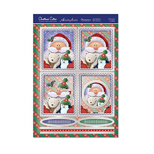 Luxury Topper Set: Christmas Cuddles ~ Foiled Individual Topper Set - hanrattycraftsgifts.co.uk