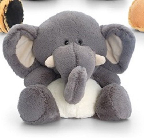 Keel Toys 20cm Pudgey Wild Elephant Soft Toy - hanrattycraftsgifts.co.uk