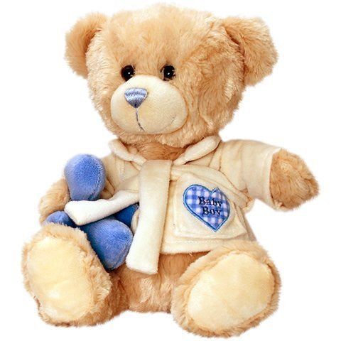 Keel Toys 25cm Cuddles Bathtime Bear - Blue - hanrattycraftsgifts.co.uk