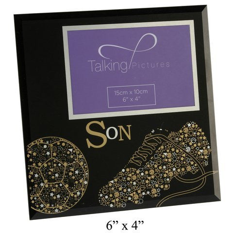 BLACK GLASS FRAME - hanrattycraftsgifts.co.uk
