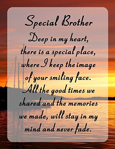 Brother Memorial Laminated Card With Butterfly Stake Holder And Special Message By Homestreet - hanrattycraftsgifts.co.uk