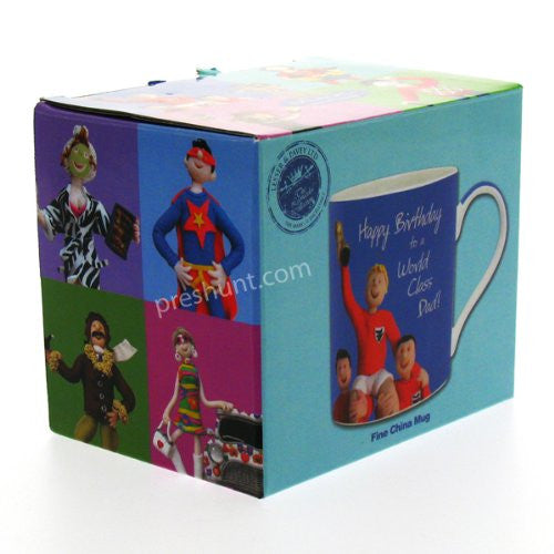 Happy Birthday to a World Class Dad! - Male Mug - hanrattycraftsgifts.co.uk