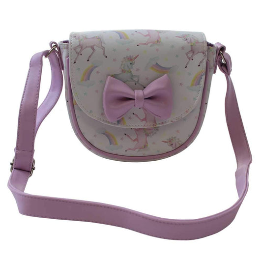 Powell Craft UNICORN PRINT MINI HANDBAG - hanrattycraftsgifts.co.uk