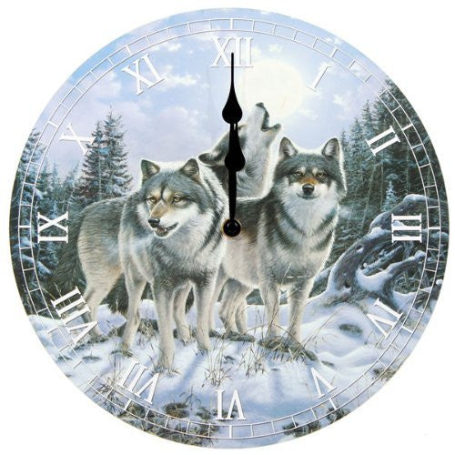 Picture Clock - Midnight Watcher - - hanrattycraftsgifts.co.uk