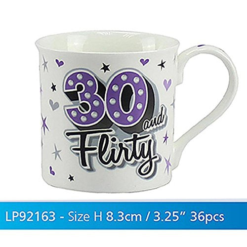 Birthday Mug Flirty 30 - hanrattycraftsgifts.co.uk