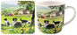 Collie & Sheep Mug and Coaster