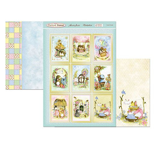 hunkydory adorable scorable return to patchwork forest luxury topper set forest friends - hanrattycraftsgifts.co.uk