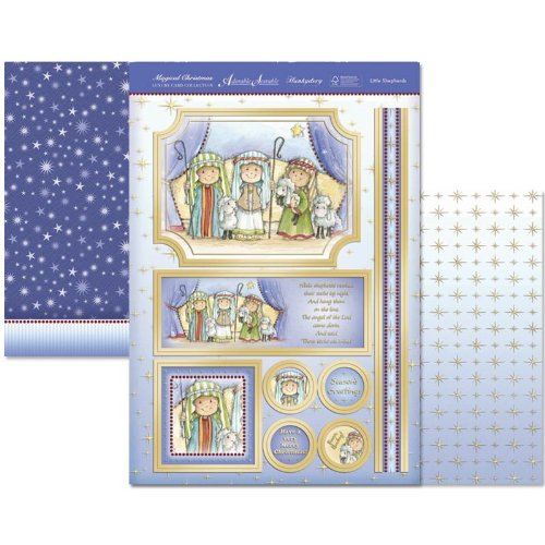 hunkydory adorable scorable luxury card collection magical christmas little shephards - hanrattycraftsgifts.co.uk