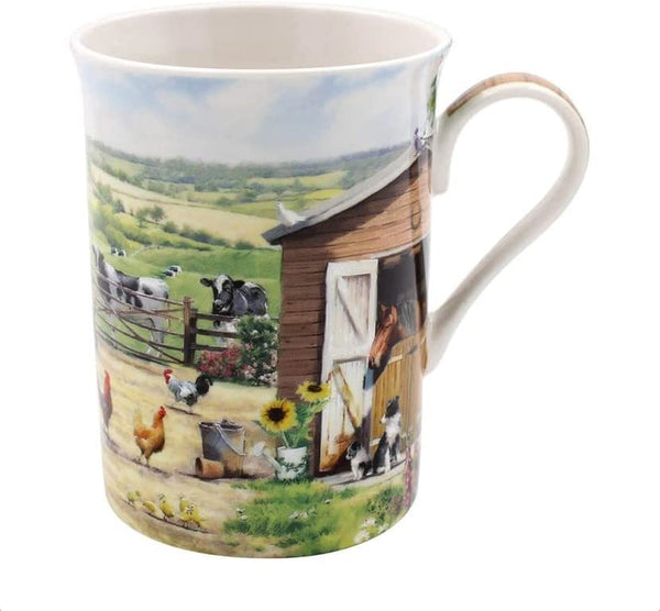 The Leonardo Collection Macneil Farmhouse Mug, Fine China, Boxed