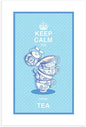 Torchon en coton - Keep calm and drink tea !