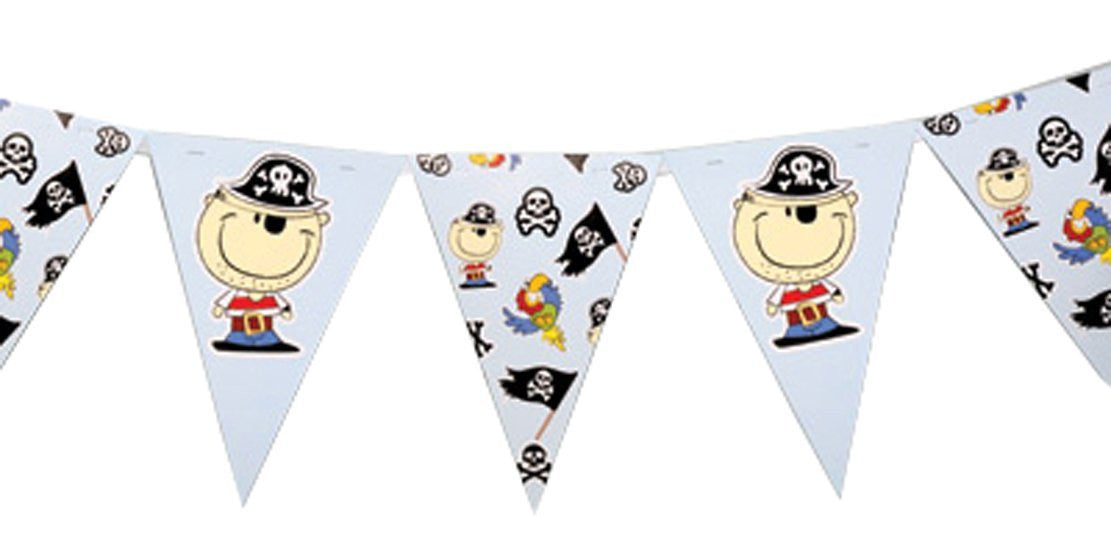 Pirate design bunting - 3m - hanrattycraftsgifts.co.uk