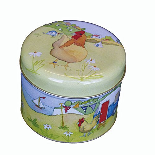 GLAMPING - CARAVAN/CAMPING - Emma Ball Colourful Short Round TEA CADDY - 8cm - hanrattycraftsgifts.co.uk