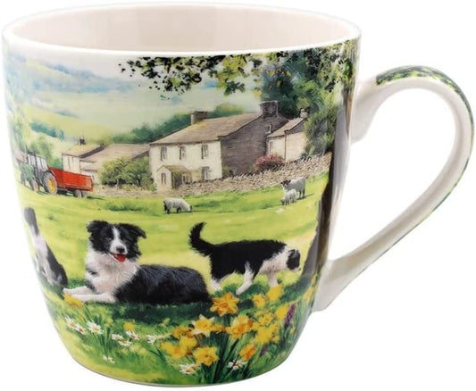 The Leonardo Collection LP94725 Collie en Schapen Ontbijtmok, Fijn China, Boxed