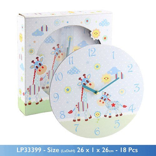Lesser and Pavey - Little Treats Little Sunshine Clock (Blue) - hanrattycraftsgifts.co.uk