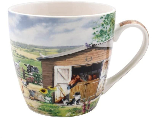 The Leonardo Collection LP94752 Macneil Farmhouse Breakfast Mug, Fine China, Boxed