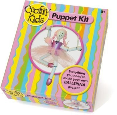 Delightful Crafty Kids Puppet Kit - Ballerina -- - hanrattycraftsgifts.co.uk