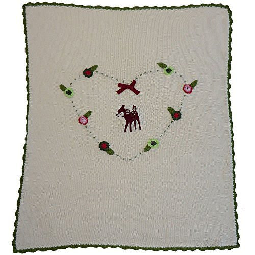 woodland creature pram blanket 65cm x 75cm - hanrattycraftsgifts.co.uk