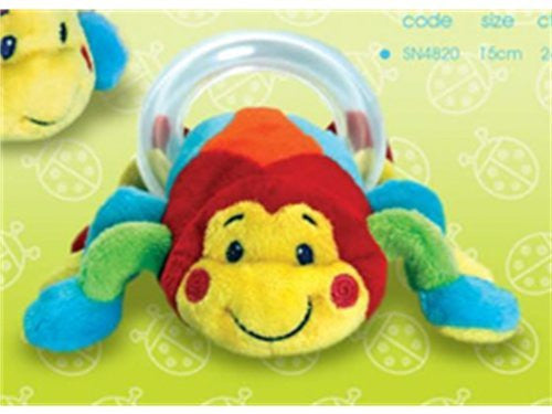 Keel Toys Cuddly Soft Snug as a Bug Spider Rattle Baby Gift 15cm - hanrattycraftsgifts.co.uk