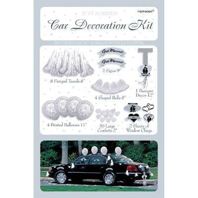 Amscan International Wedding Car Decorating Kit - hanrattycraftsgifts.co.uk