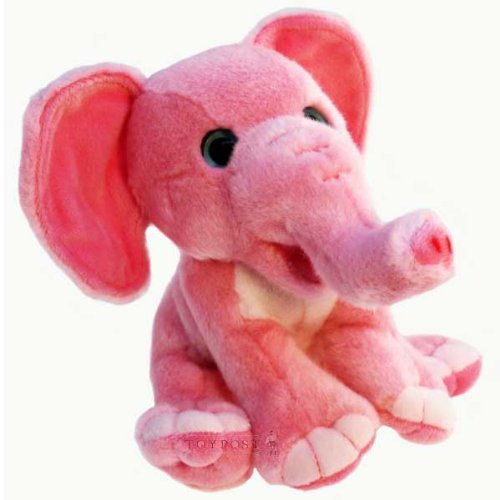 Wild Pink Animals - Monkey, Bear, Elephant, Lion, Tiger or Giraffe (Elephant) - hanrattycraftsgifts.co.uk
