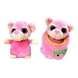 Pink Petal the Monkey Podling - 18cm Soft Toy in Pouch - hanrattycraftsgifts.co.uk