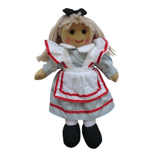 Powell Craft Alice in Wonderland 19cm Rag Doll Stocking Filler - hanrattycraftsgifts.co.uk