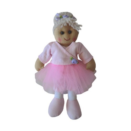 Ballerina Rag Doll - Handmade - Medium 19cms - Powell Craft - hanrattycraftsgifts.co.uk