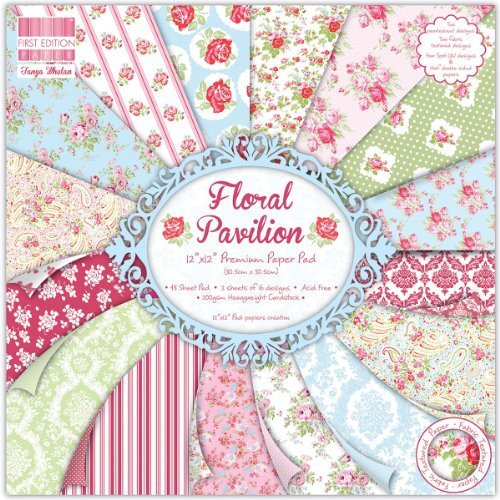 First Edition 12 x 12-inch Floral Pavilion - hanrattycraftsgifts.co.uk