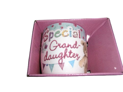 "Special Granddaughter" Sentimental Cute Teddy Bear Mug with Presentation Box - hanrattycraftsgifts.co.uk