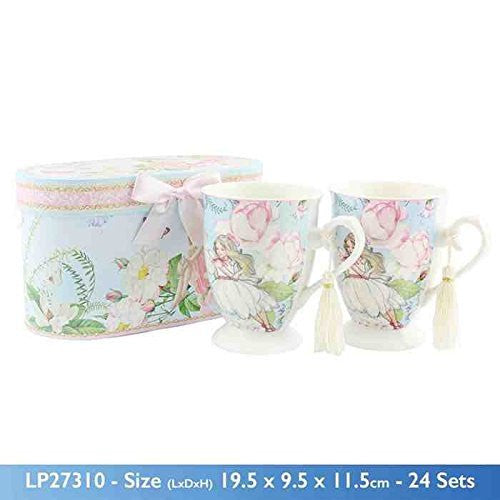 Leonardo Collection Fairy Dreams Royal Mugs, Set of 2, Multi-Colour - hanrattycraftsgifts.co.uk
