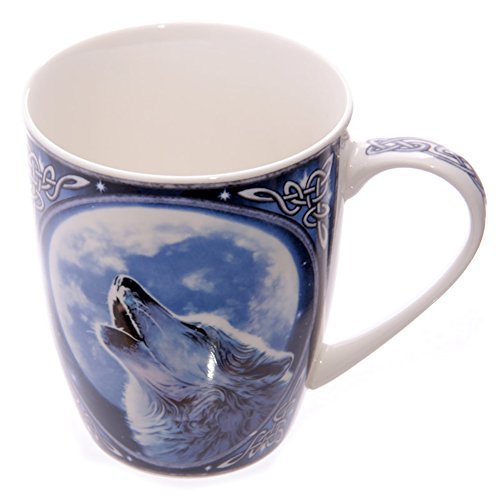 Licensed Wolf Image Bone China Mug - hanrattycraftsgifts.co.uk