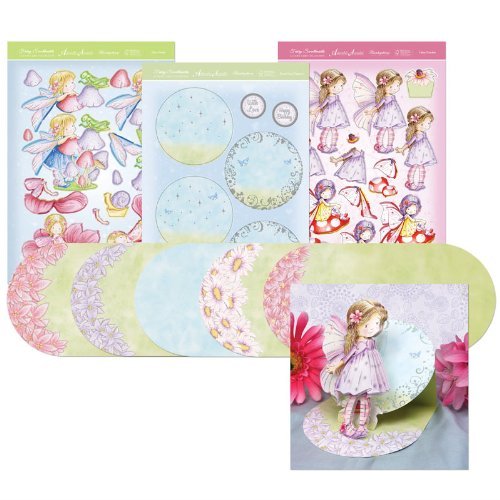 hunkydory  fairy sweethearts fairy garden easel card kit - hanrattycraftsgifts.co.uk