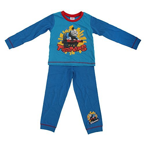 Thomas The Tank Engine Kids Boys Speedy Long Sleeved Top And Bottoms Pyjama Set (18-24 Months) (Teal/Blue) - hanrattycraftsgifts.co.uk