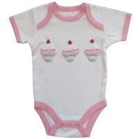 Powell Craft Cupcake Babygrow 0-6 months [Baby Product] - hanrattycraftsgifts.co.uk